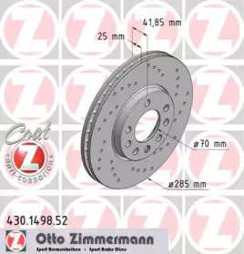 Тормозной диск (ZIMMERMANN: 430.1498.52)