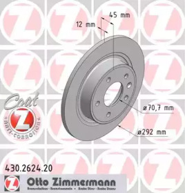 Тормозной диск (ZIMMERMANN: 430.2624.20)