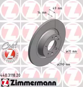 Тормозной диск (ZIMMERMANN: 440.3118.20)