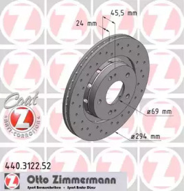 Тормозной диск (ZIMMERMANN: 440.3122.52)