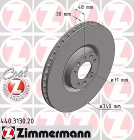 Тормозной диск (ZIMMERMANN: 440.3130.20)