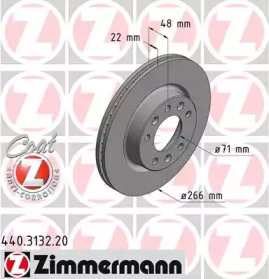 Тормозной диск (ZIMMERMANN: 440.3132.20)