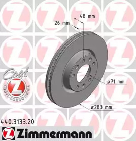 Тормозной диск (ZIMMERMANN: 440.3133.20)