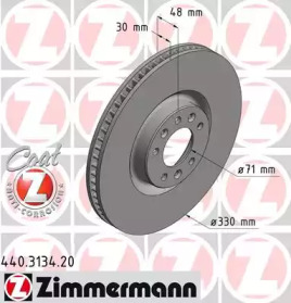 Тормозной диск (ZIMMERMANN: 440.3134.20)