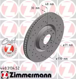 Тормозной диск (ZIMMERMANN: 440.3134.52)