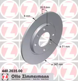 Тормозной диск (ZIMMERMANN: 440.2035.00)