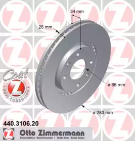 Тормозной диск (ZIMMERMANN: 440.3106.20)