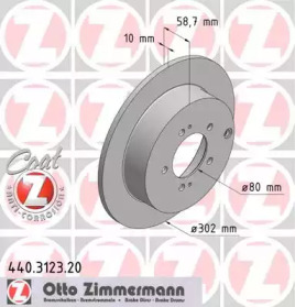 Тормозной диск (ZIMMERMANN: 440.3123.20)