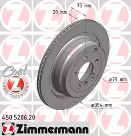 Тормозной диск (ZIMMERMANN: 450.5206.20)