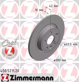 Тормозной диск (ZIMMERMANN: 450.5211.20)