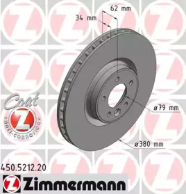 Тормозной диск (ZIMMERMANN: 450.5212.20)