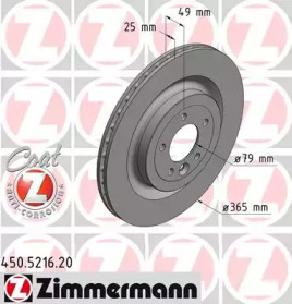 Тормозной диск (ZIMMERMANN: 450.5216.20)