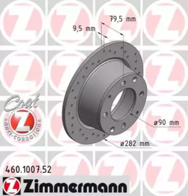 Тормозной диск (ZIMMERMANN: 460.1007.52)