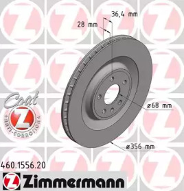 Тормозной диск (ZIMMERMANN: 460.1556.20)