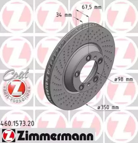 Тормозной диск (ZIMMERMANN: 460.1573.20)