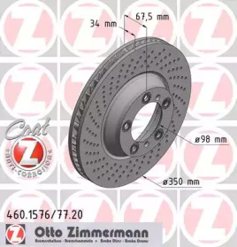 Тормозной диск (ZIMMERMANN: 460.1576.20)