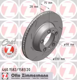 Тормозной диск (ZIMMERMANN: 460.1582.20)