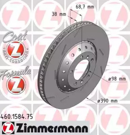 Тормозной диск (ZIMMERMANN: 460.1584.75)