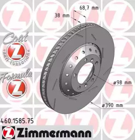 Тормозной диск (ZIMMERMANN: 460.1585.75)