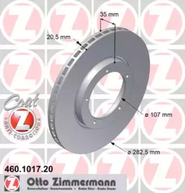 Тормозной диск (ZIMMERMANN: 460.1017.20)