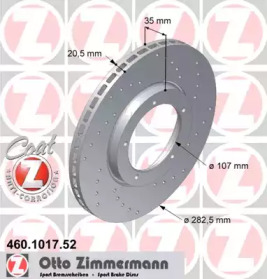 Тормозной диск (ZIMMERMANN: 460.1017.52)