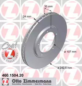 Тормозной диск (ZIMMERMANN: 460.1504.20)