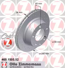 Тормозной диск (ZIMMERMANN: 460.1505.52)