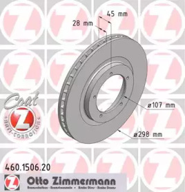 Тормозной диск (ZIMMERMANN: 460.1506.20)