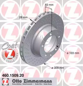 Тормозной диск (ZIMMERMANN: 460.1509.20)