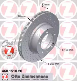 Тормозной диск (ZIMMERMANN: 460.1510.20)