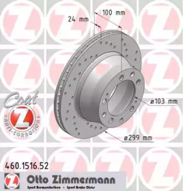 Тормозной диск (ZIMMERMANN: 460.1516.52)