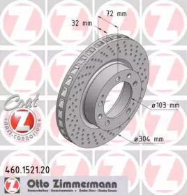 Тормозной диск (ZIMMERMANN: 460.1521.20)