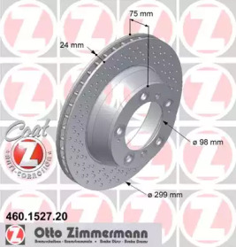 Тормозной диск (ZIMMERMANN: 460.1527.20)