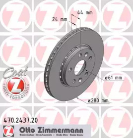 Тормозной диск (ZIMMERMANN: 470.2437.20)