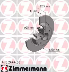 Тормозной диск (ZIMMERMANN: 470.2444.00)