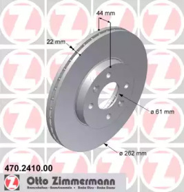 Тормозной диск (ZIMMERMANN: 470.2410.00)