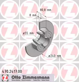 Тормозной диск (ZIMMERMANN: 470.2417.00)