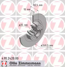 Тормозной диск (ZIMMERMANN: 470.2420.00)