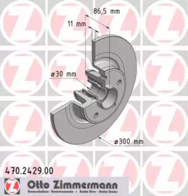 Тормозной диск (ZIMMERMANN: 470.2429.00)