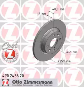 Тормозной диск (ZIMMERMANN: 470.2436.20)