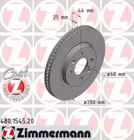 Тормозной диск (ZIMMERMANN: 480.1545.20)