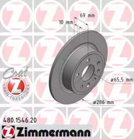 Тормозной диск (ZIMMERMANN: 480.1546.20)