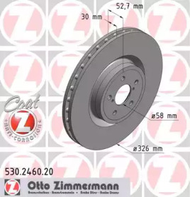 Тормозной диск (ZIMMERMANN: 530.2460.20)