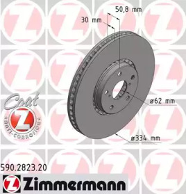 Тормозной диск (ZIMMERMANN: 590.2823.20)