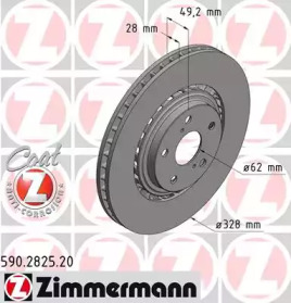 Тормозной диск (ZIMMERMANN: 590.2825.20)