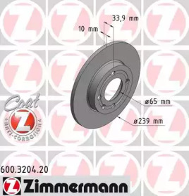 Тормозной диск (ZIMMERMANN: 600.3204.20)