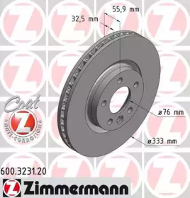 Тормозной диск (ZIMMERMANN: 600.3231.20)