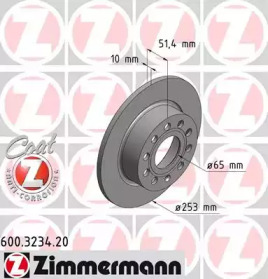 Тормозной диск (ZIMMERMANN: 600.3234.20)