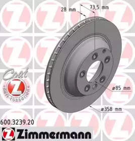 Тормозной диск (ZIMMERMANN: 600.3239.20)