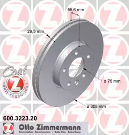 Тормозной диск (ZIMMERMANN: 600.3223.20)